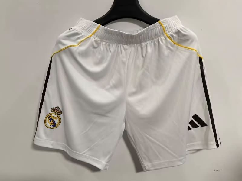 Thailand Quality(AAA) 2025/26 Real Madrid Home Soccer Shorts (Player)