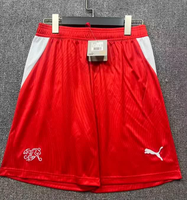 Thailand Quality(AAA) 2026 Switzerland Home Soccer Shorts