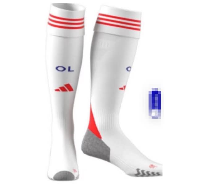 Thailand Quality(AAA) 25/26 Lyon Home Soccer Socks