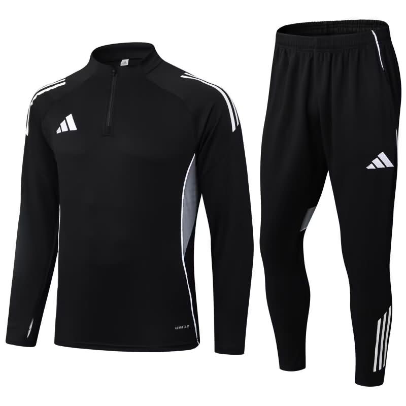Thailand Quality(AAA) 2025 Adidas Black Soccer Tracksuit 05