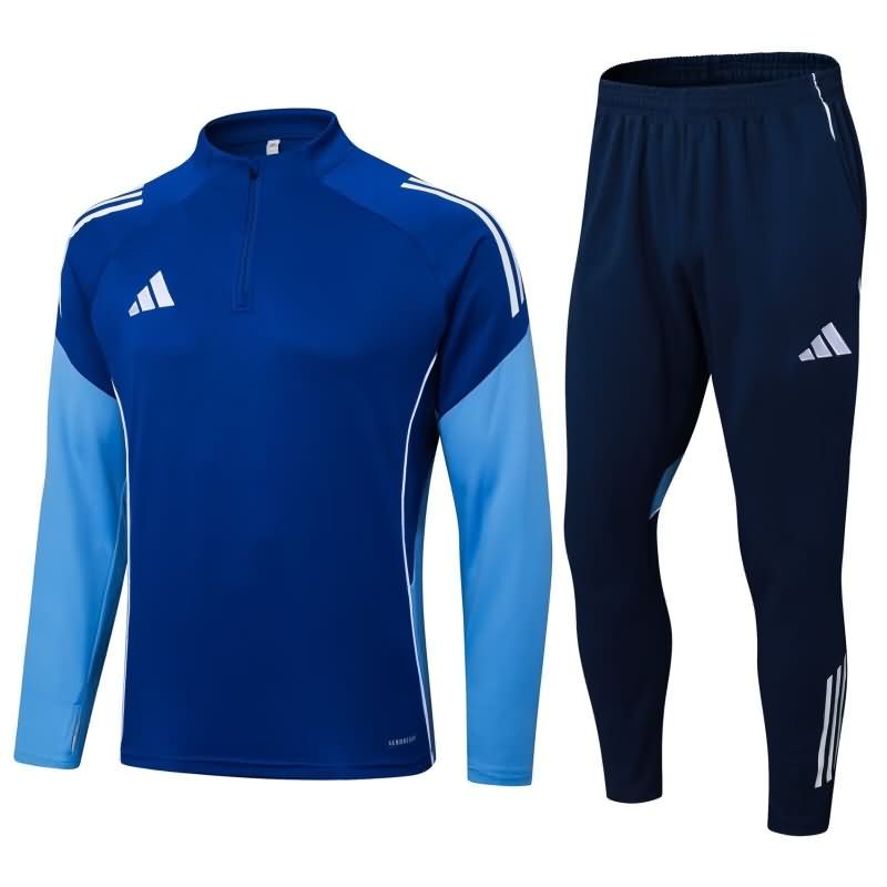Thailand Quality(AAA) 2025 Adidas Blue Soccer Tracksuit 04