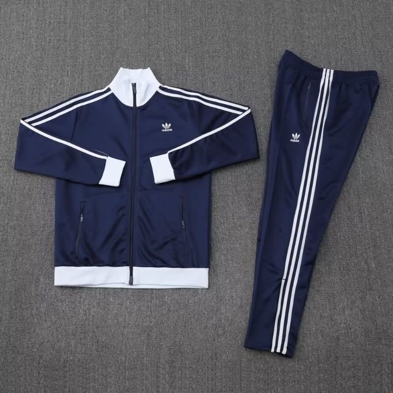 Thailand Quality(AAA) 2025 Adidas Dark Blue Soccer Tracksuit 06
