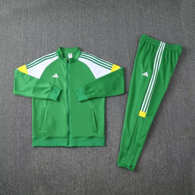Thailand Quality(AAA) 2025 Adidas Green Soccer Tracksuit 02