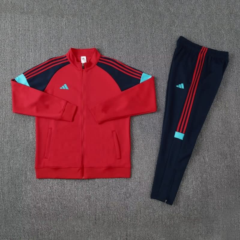 Thailand Quality(AAA) 2025 Adidas Red Soccer Tracksuit