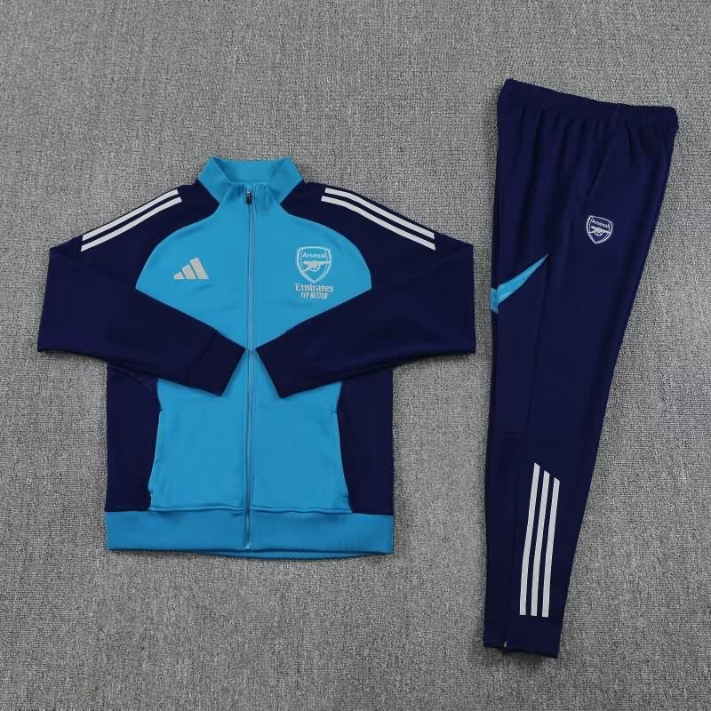 Thailand Quality(AAA) 25/26 Arsenal Blue Soccer Tracksuit 03