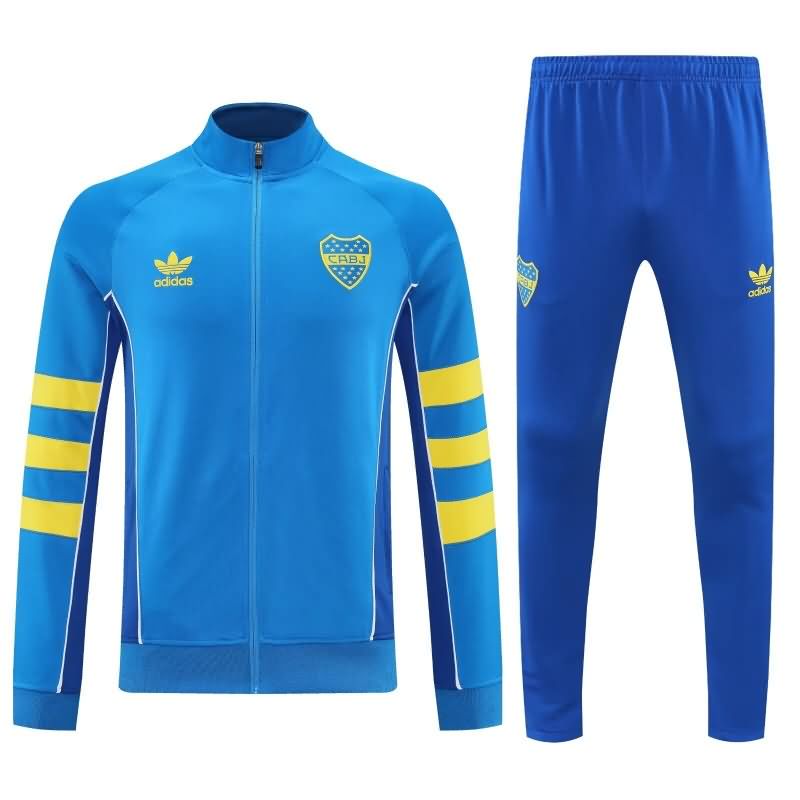 Thailand Quality(AAA) 2025 Boca Juniors Blue Soccer Tracksuit