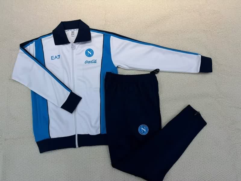 Thailand Quality(AAA) 25/26 Napoli White Soccer Tracksuit 02