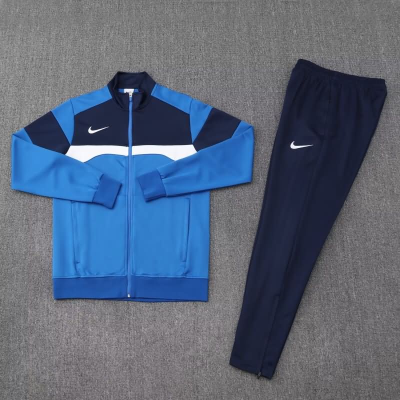 Thailand Quality(AAA) 2025 Nike Blue Soccer Tracksuit 02