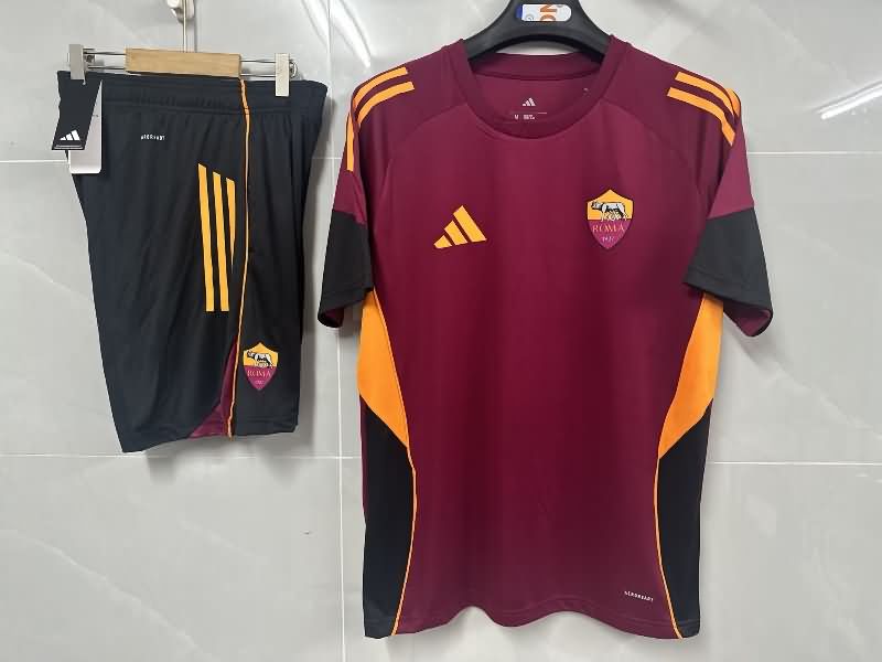 Thailand Quality(AAA) 25/26 AS Roma Red Soccer Training Sets