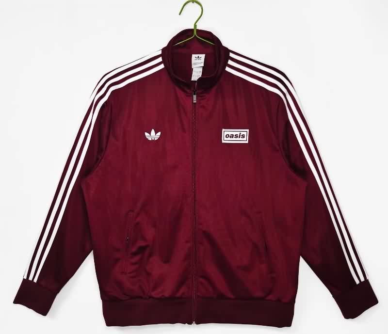 Thailand Quality(AAA) 2025 Adidas Red Soccer Jacket