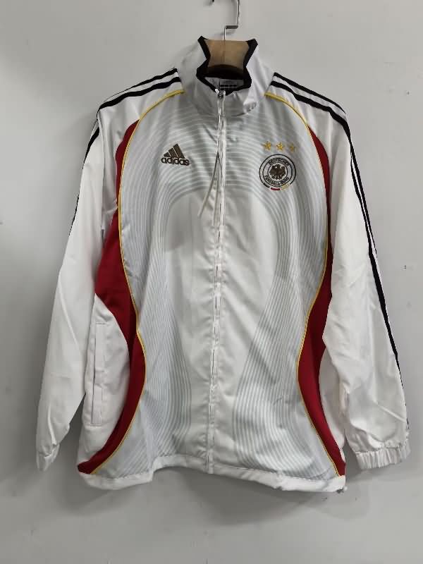 Thailand Quality(AAA) 2025 Germany White Soccer Windbreaker 02