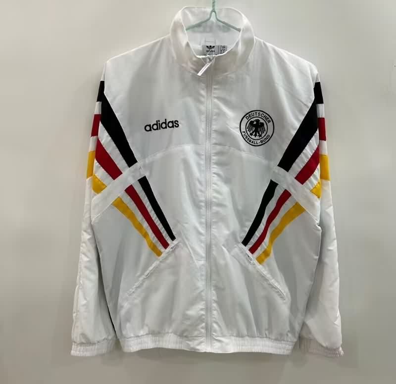 Thailand Quality(AAA) 2025 Germany White Soccer Windbreaker 03