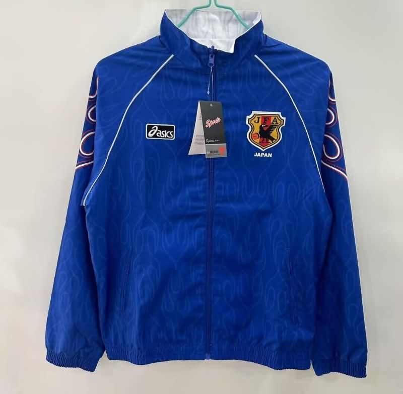 Thailand Quality(AAA) 2025 Japan Blue White Reversible Soccer Windbreaker