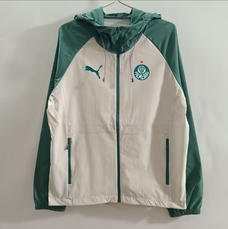 Thailand Quality(AAA) 2025 Palmeiras Grey Soccer Windbreaker