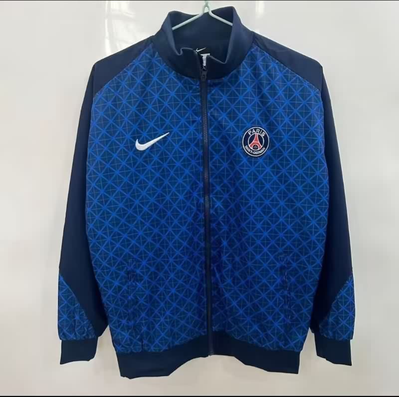 Thailand Quality(AAA) 25/26 Paris St Germain Dark Blue Soccer Windbreaker