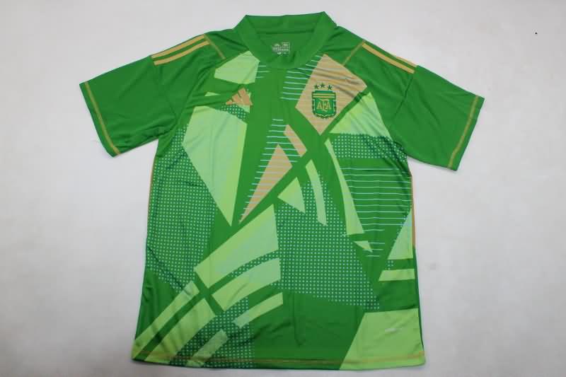 Thailand Quality(AAA) 2024 Argentina Copa America Goalkeeper Green Soccer Jersey