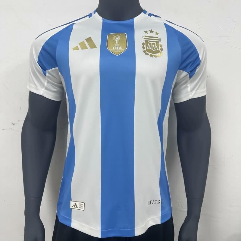 Thailand Quality(AAA) 2024 Argentina Copa America Home Soccer Jersey (Player)