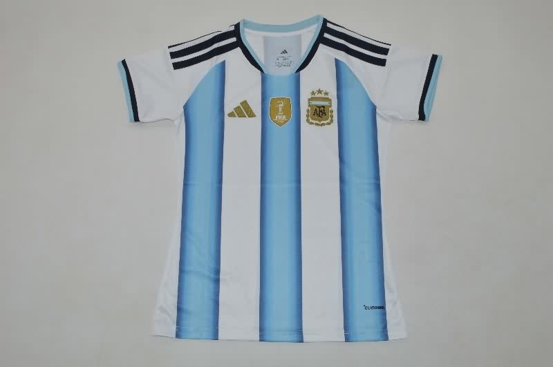 Thailand Quality(AAA) 2026 Argentina World Cup Home Women Soccer Jersey