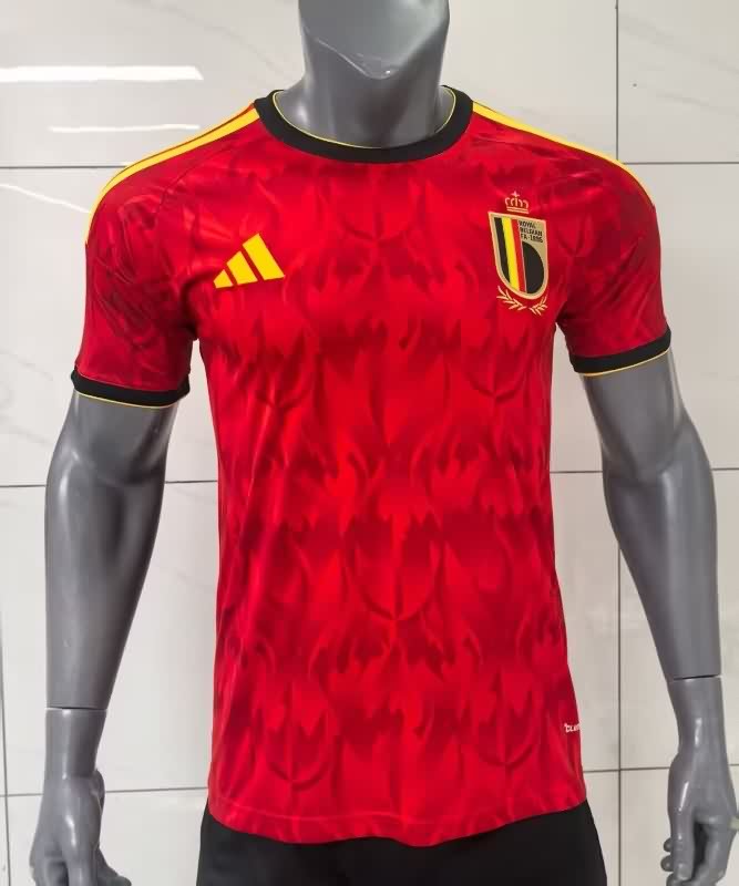 Thailand Quality(AAA) 2025 Belgium Home Soccer Jersey