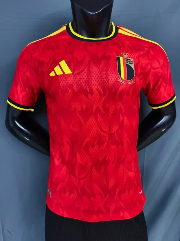 Thailand Quality(AAA) 2025 Belgium Home Soccer Jersey (Player)
