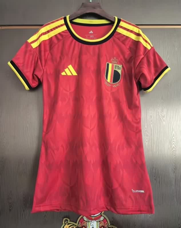 Thailand Quality(AAA) 2025 Belgium Home Women Soccer Jersey