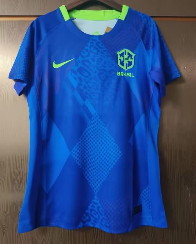 Thailand Quality(AAA) 2025 Brazil Away Women Soccer Jersey