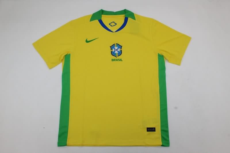 Thailand Quality(AAA) 2025 Brazil Home Soccer Jersey