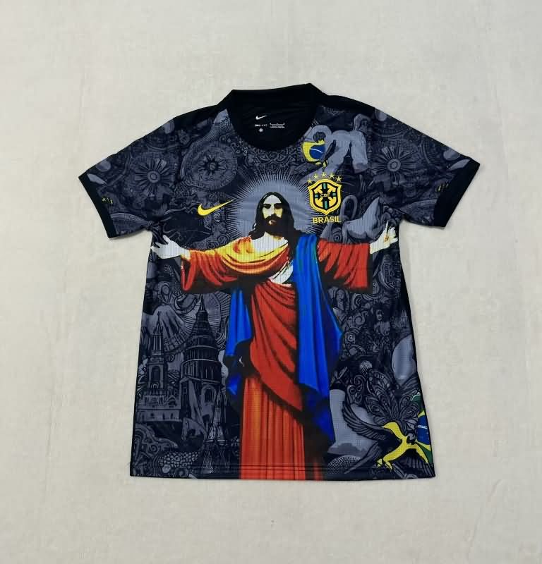 Thailand Quality(AAA) 2025 Brazil Special Soccer Jersey 04