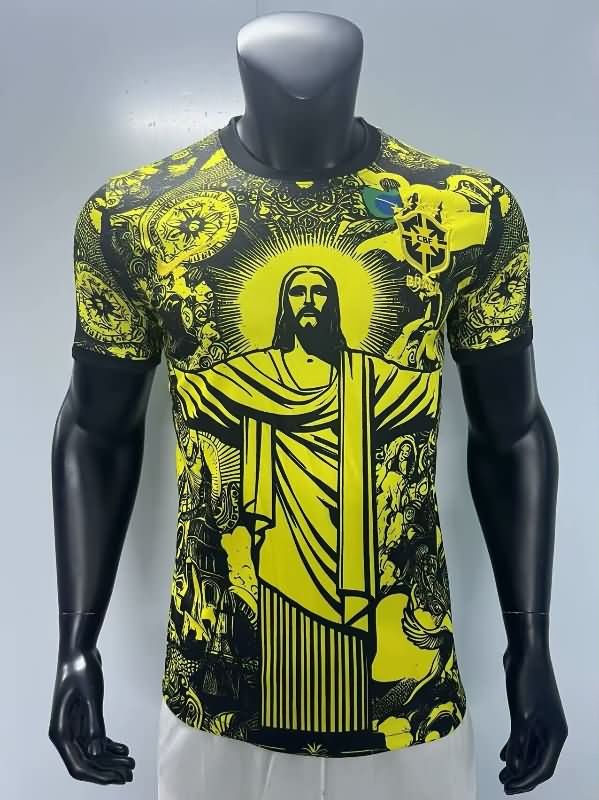 Thailand Quality(AAA) 2025 Brazil Special Soccer Jersey 05