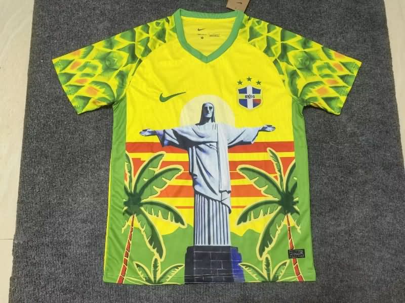 Thailand Quality(AAA) 2025 Brazil Special Soccer Jersey 16