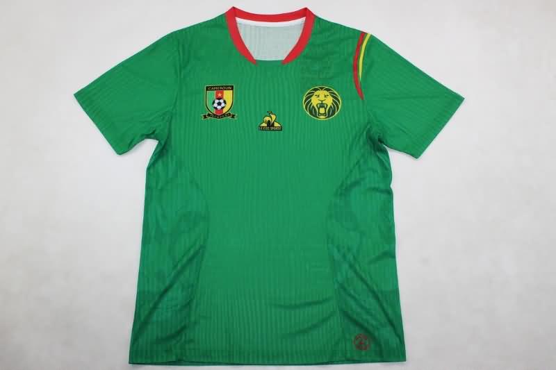 Thailand Quality(AAA) 2024/25 Cameroon Home Soccer Jersey (Player)