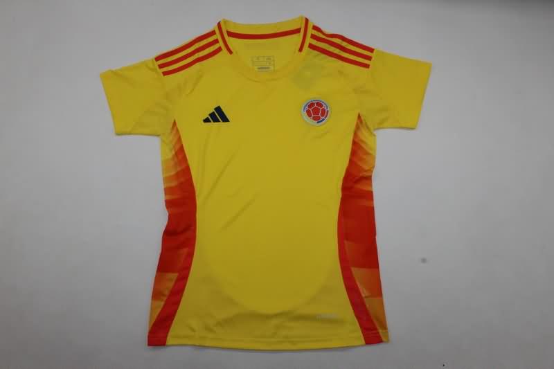 Thailand Quality(AAA) 2024 Colombia Copa America Home Women Soccer Jersey