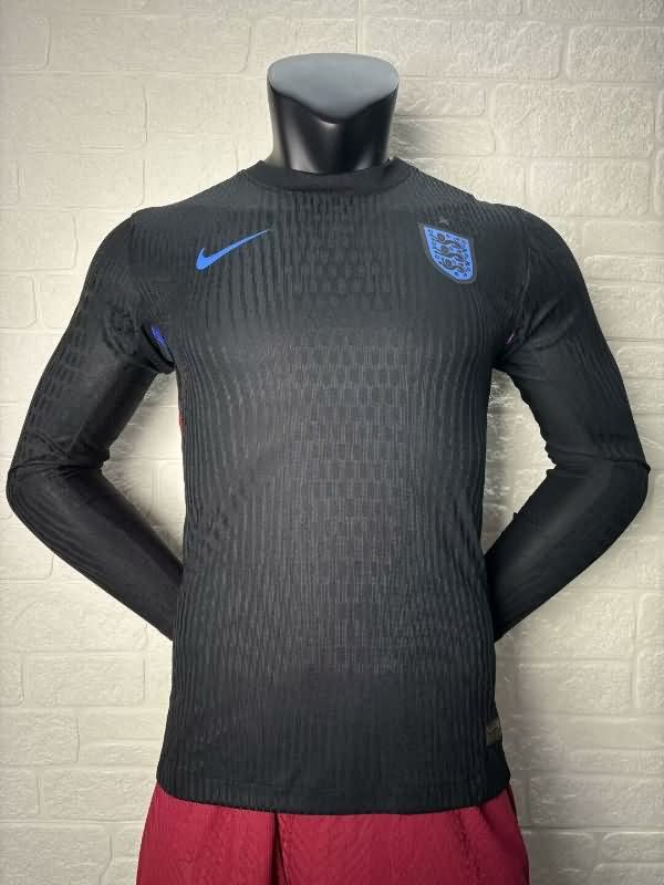 Thailand Quality(AAA) 2025 England Female Euro Long Sleeve Away Soccer Jersey (Player)