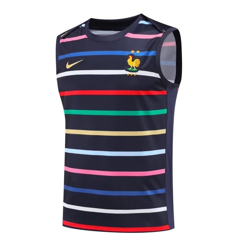 Thailand Quality(AAA) 2024 France Training Vest Soccer Jersey 02