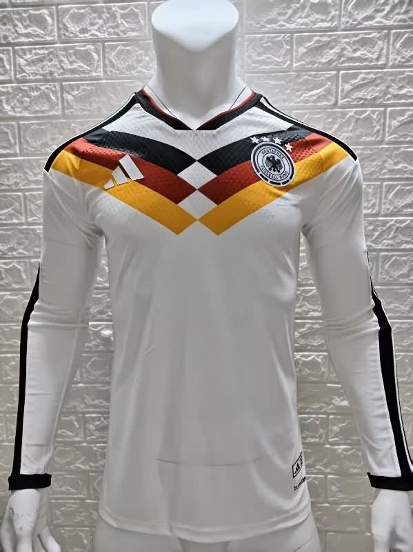 Thailand Quality(AAA) 2025 Germany Home Long Sleeve Soccer Jersey (Player)