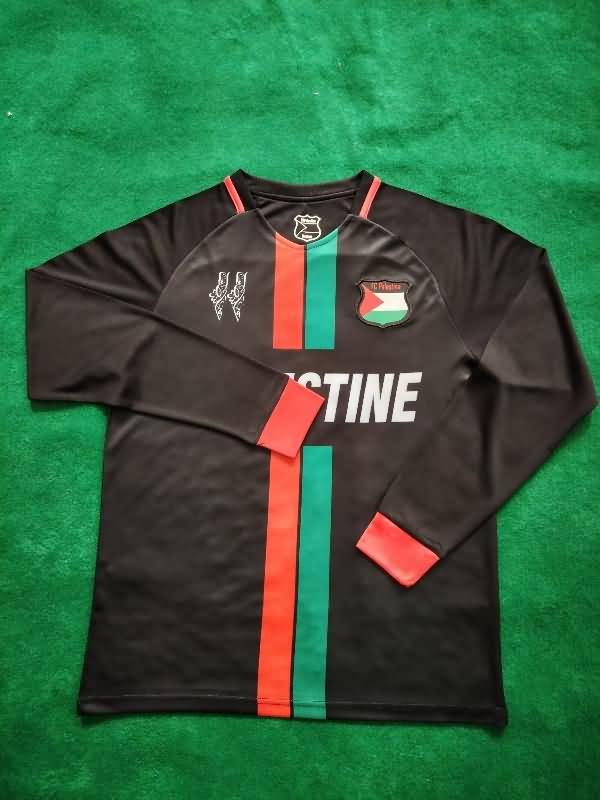 Thailand Quality(AAA) 2023/24 Palestine Away Long Sleeve Soccer Jersey