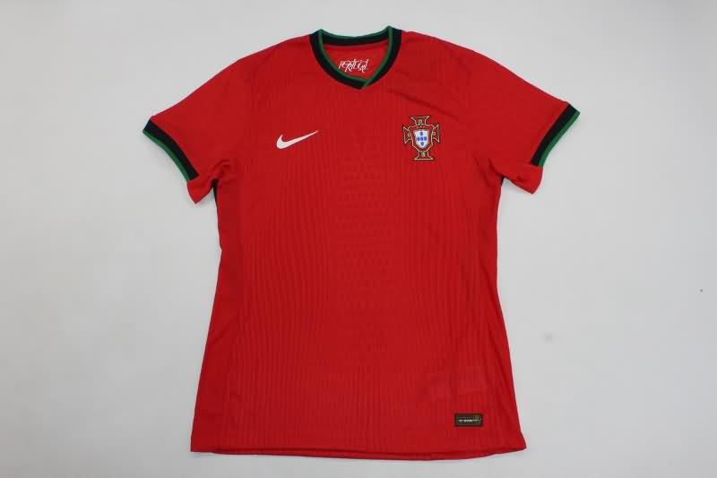 Thailand Quality(AAA) 2024 Portugal Home Soccer Jersey (Player)