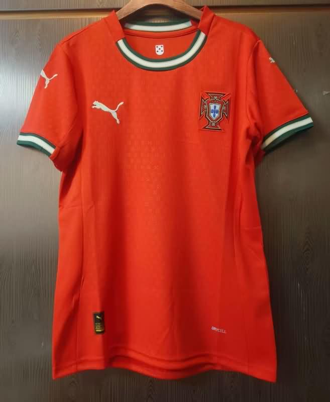 Thailand Quality(AAA) 2025 Portugal Home Women Soccer Jersey