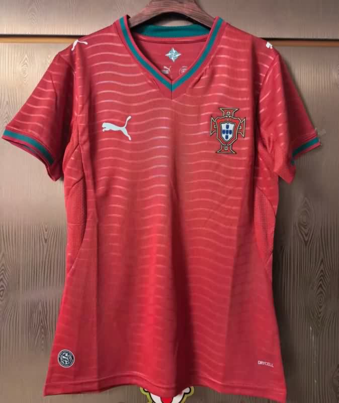 Thailand Quality(AAA) 2026 Portugal World Cup Home Women Soccer Jersey