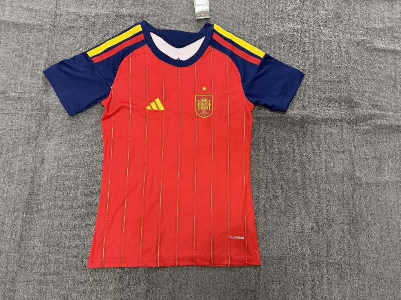 Thailand Quality(AAA) 2026 Spain World Cup Home Women Soccer Jersey