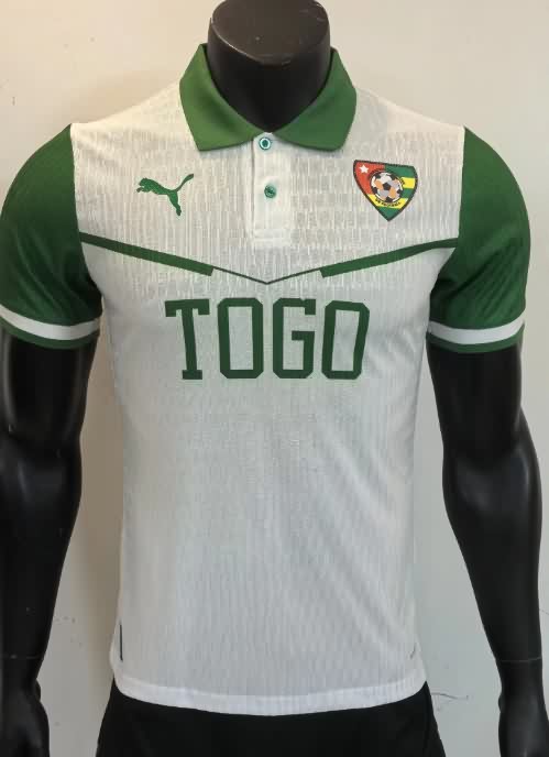 Thailand Quality(AAA) 2025 Togo White Soccer Jersey (Player)