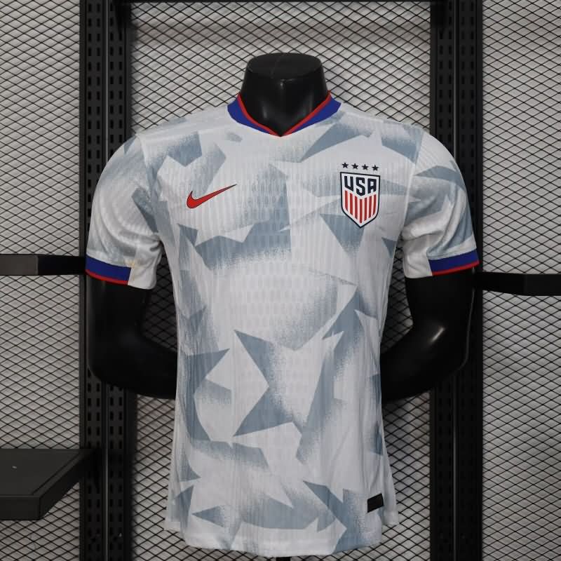 Thailand Quality(AAA) 2025 USA Home Soccer Jersey (Player)