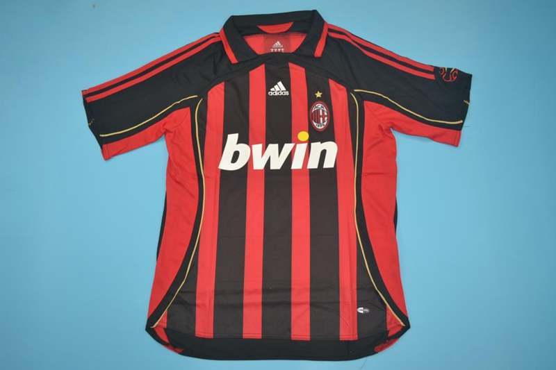 Thailand Quality(AAA) 2006/07 AC Milan Home Retro Soccer Jersey