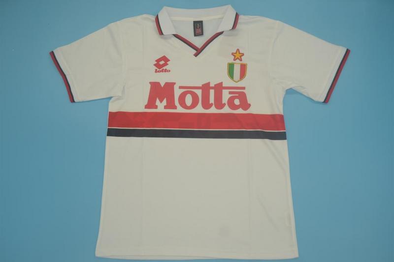 Thailand Quality(AAA) 1993/94 AC Milan Away Retro Soccer Jersey