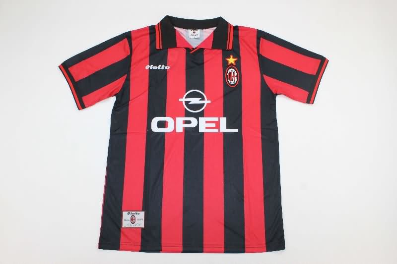 Thailand Quality(AAA) 1997/98 AC Milan Home Retro Soccer Jersey