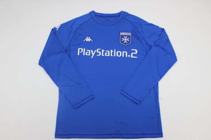 Thailand Quality(AAA) 2003/04 AJ Auxerre Away Long Sleeve Retro Soccer Jersey