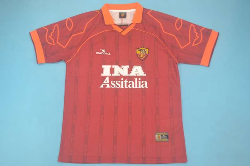 Thailand Quality(AAA) 1999/00 AS Roma Home Retro Soccer Jersey