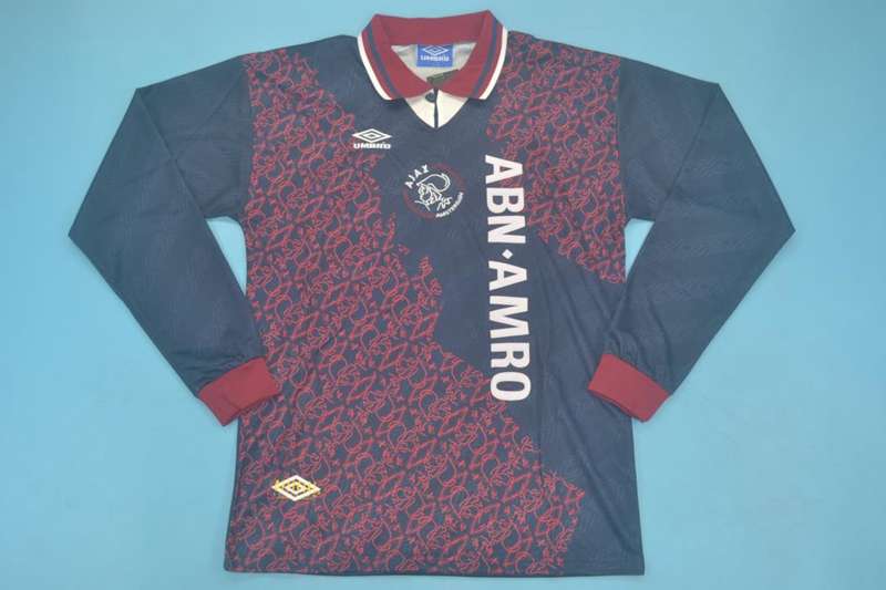 Thailand Quality(AAA) 1994/95 Ajax Away Retro Soccer Jersey(L/S)