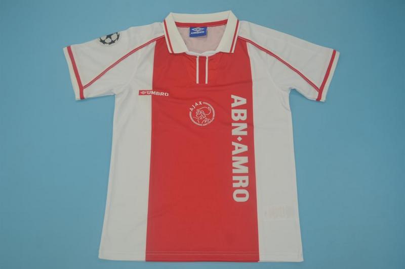 Thailand Quality(AAA) 1998/99 Ajax Home Retro Soccer Jersey