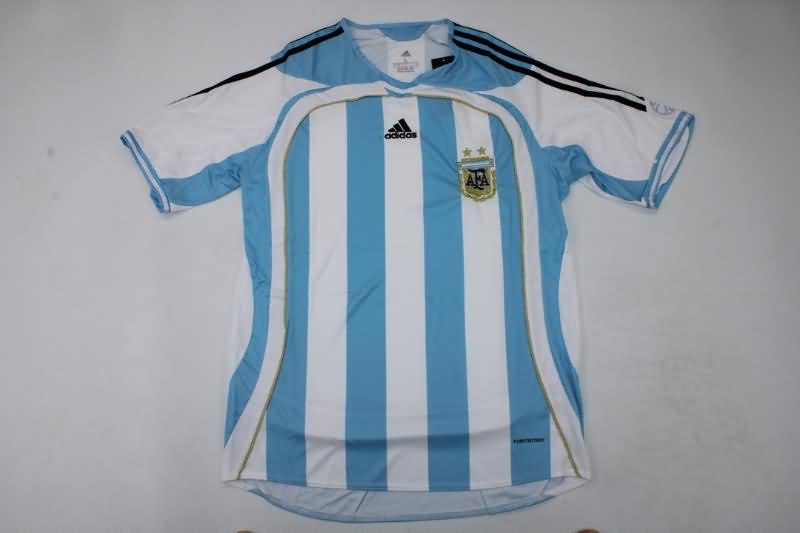 Thailand Quality(AAA) 2006 Argentina Home Retro Soccer Jersey